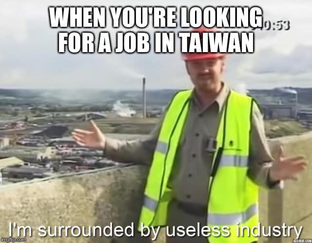 When you're job hunting in Taiwan